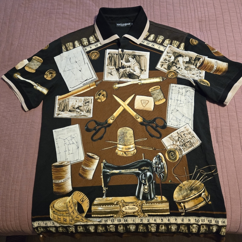 Mens Dolce and Gabbana size 52(xl) Polo style shirt